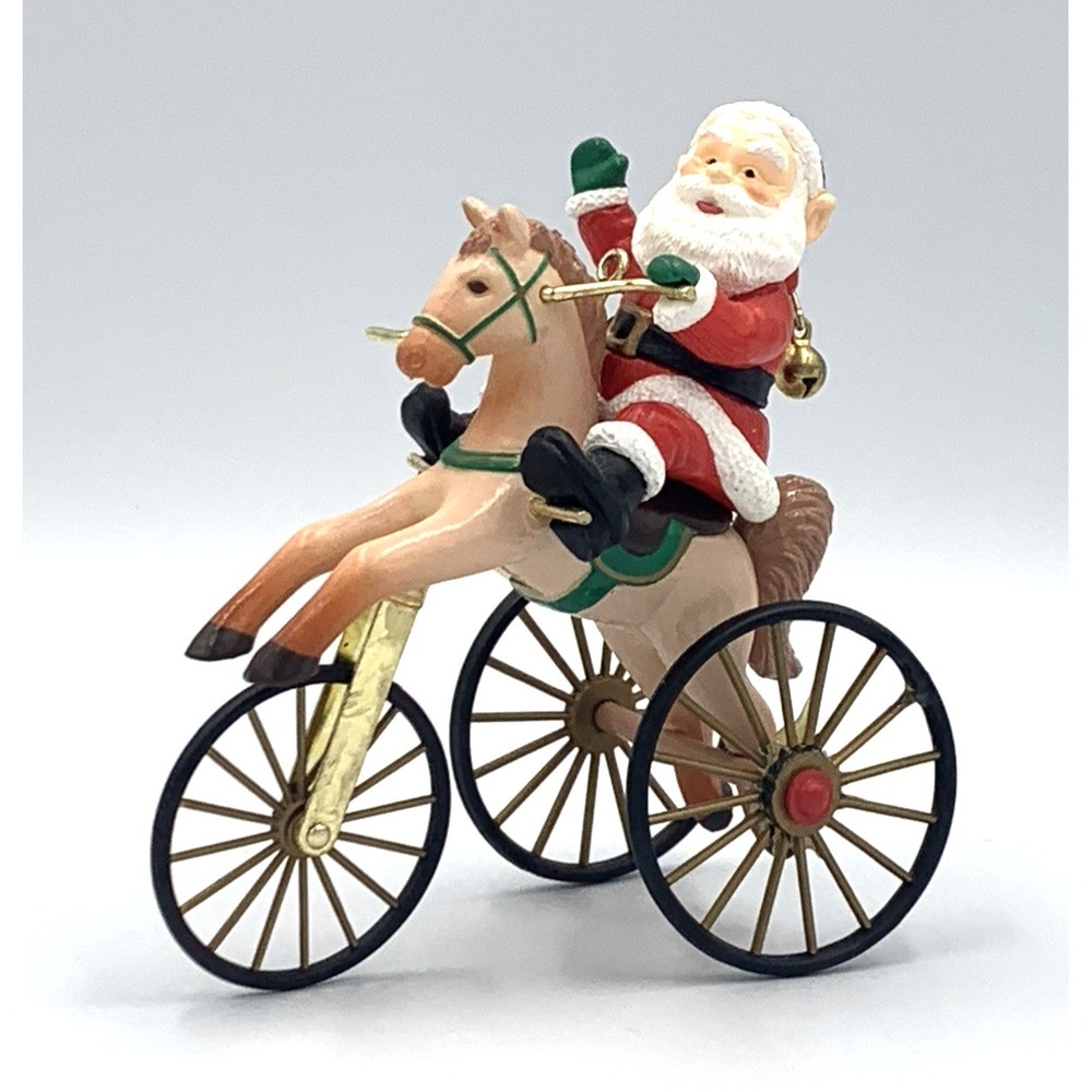 1988‎ 'The Wonderful Santacycle' Hallmark Keepsake Vintage Ornament Original Box